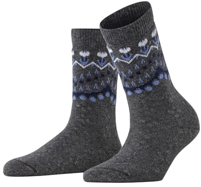 FALKE Damen Cosy Wool W So Wolle Kaschmir einfarbig Socken, Grau Light Grey Melange 3390 Special Edition, 35-38