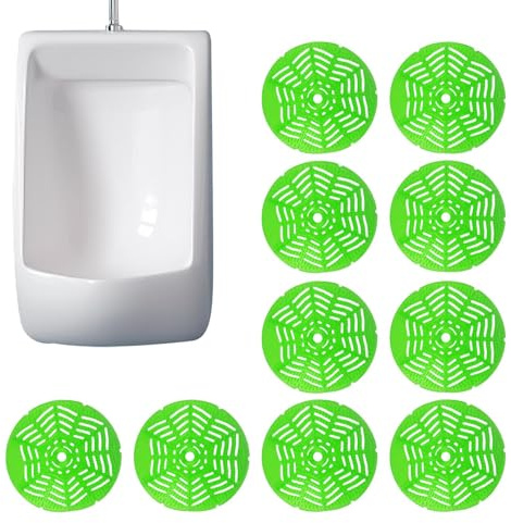 Urinal Cleaner Deodorizer, 10X Stain Remover Urinal Screen, Long-Lasting Pads, 6.1 inches Sturdy Toilet Cleaner to Reduce Odors and Prevent Cake Build-Up