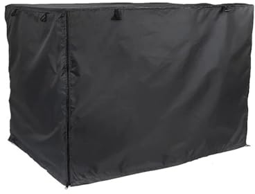 Hangsu Caisses pour chien 61/76/91/106,7 cm Niche pour petits et grands chiens en tissu Oxford avec deux ouvertures d'aération de porte et fenêtre