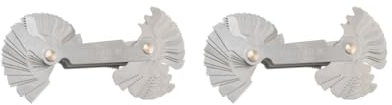 Set da 2 misuratori di passo della filettatura metrica 55 Whitworth e 60