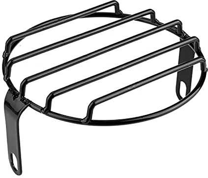 ZASCHMOY Retro 7 09 Inch Round Metal Motorcycle Headlight Grill Cover with Easy Install Mounting Kit