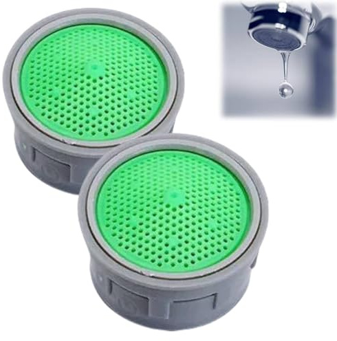 2PCS Water Tap Aerators,Faucet Aerator,Faucet Filter,Tap A/erator 21mm Male,Water F/aucet Accessory,W/ater Saving Replacement Part,W/ater-Saving Anti-Splash F/aucet Filter,Kitchen Bath T/ap A/erator