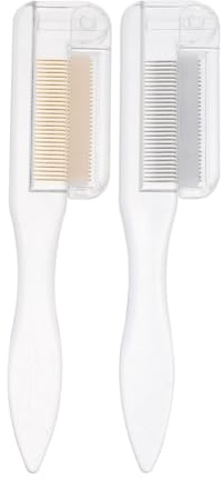 Vaguelly 2pièces Peigne pour Sourcils et Outil de Beauté des Cils Pratique et Portable pour Mise Forme des Cils et Sourcils