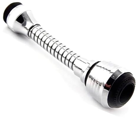 CABLEPELADO - Alargador Aireador Grifo Cocina 15cm | Extensor Flexible 360° con 2 Modos de Chorro | Ahorro de Agua | Acople Universal 22mm y 24mm