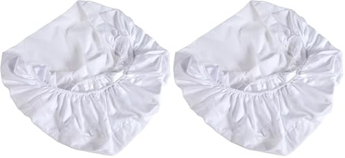 babyCalin - Housse alèse en éponge absorbante 40x80 cm Blanc (Lot de 2)