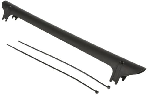 NINMORTH Kunststoff-Kettenstrebenschutz für Fahrradrahmen, Hinterradgabelschutz, kompatibel mit Mountain Road Folding für Fahrrad, 222 mm x 20 mm (Schwarz)