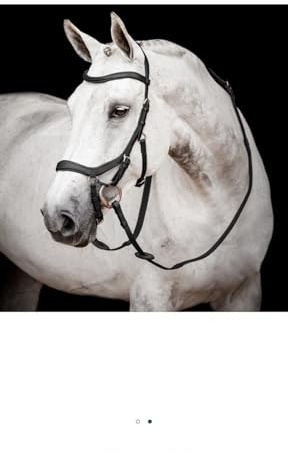 Horseware Ireland Micklem® Rambo Competition Bridle with Rubber Reins – Ergonomic Horse Riding Bridle | Premium Leather Equestrian Bridle Clearance - Large