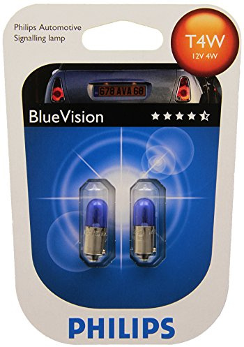 Philips BlueVision ultra Xenon-Effekt T4W Scheinwerferlampe 12929BVB2, Doppelblister