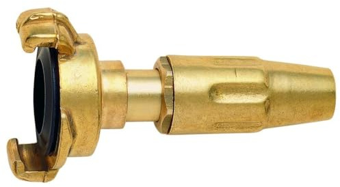Geka 8084KSB Spritzdüse 1 Zoll mit Schnellkupplungs-Anschluss 25mm aus Messing, Gold, 18 x 8 x 13 cm