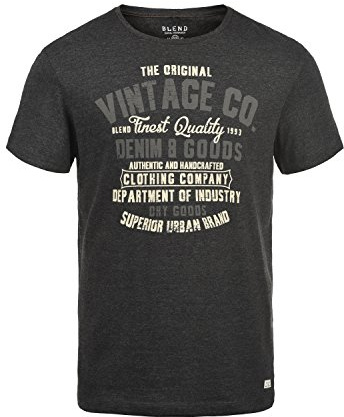 Blend Vadim herr t-shirt kort ärm tröja med tryck och rund urringning
