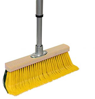 Bürstenmann - Krallenbesen Outdoor ca.30 cm, Teleskopstiel, gebogen Borsten