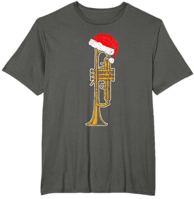 Weihnachten Musiker Trompete Weihnachtsmann Instrument T-Shirt