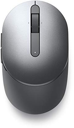Dell MS5120W-Titan Grey Pro Souris sans Fil Double connectivité (Bluetooth 5.0/sans Fil 2,4 G) avec Bouton programmable