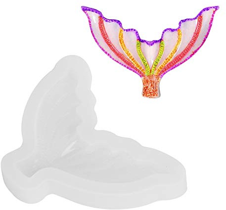 Brrnoo Meerjungfrauenschwanz Silikon Form, DIY Craft Anhänger, für Fondant Schokoladenform zum Dekorieren von Kuchen, Schokolade, Süßigkeiten, etc.