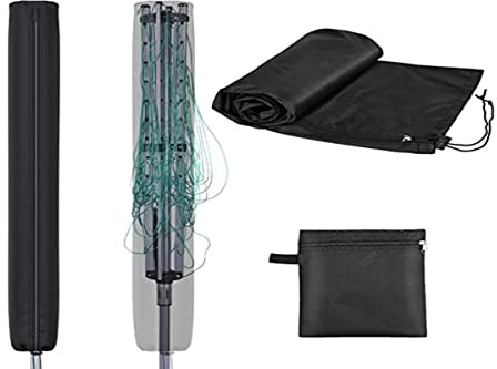 Mrrihand Funda para Tendederos Tipo Paraguas de 180 cm, Funda para Tendedero 420D, Tejido Impermeable, Revestimiento Interior Plateado, Cubierta Anti-UV, para Sombrilla Pequeña