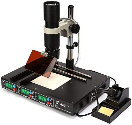 T862++ Station de Soudage Infrarouge IRDA SMD 800W Kit de Soudage Idéal pour les écoles/laboratoires SMT BGA Xbox