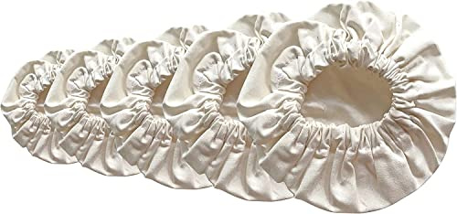 5-Pack Organic Bowl Cover Stretchable Reusable Linen Jar Covers | 100% Cotton Cloth Lids for Bakers, Cooks and Left over users (S,M,L,XL,XXL)