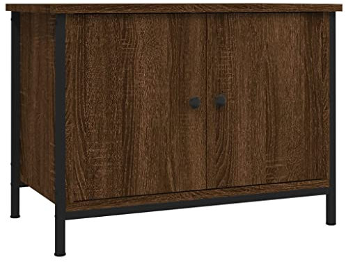 vidaXL Mobile TV con Ante Rovere Marrone 60x35x45 cm Legno Multistrato