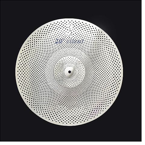 Platillos Silenciosos Ride De 20 , Platillos De Bajo Volumen, Instrumentos De Percusión para Principiantes Accesorios para Instrumentos de percusión
