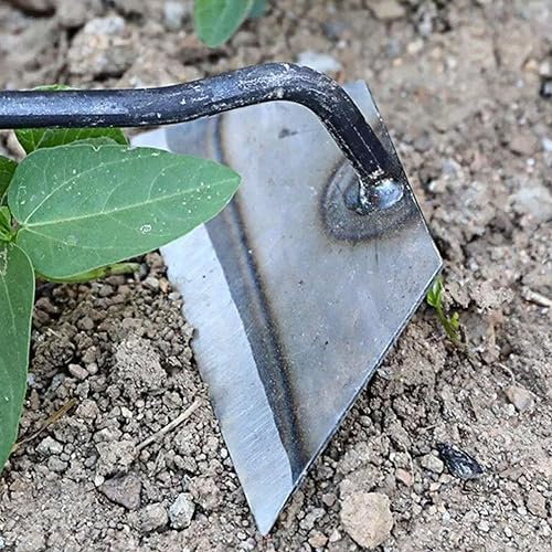 YXRRVING Gartenhacke Ganzstahl-gehärtete Hohlhacke, Mehrzweckhohlhacke, gebogene Gartenhacke, kleine Hacke, hohle Hacke, Gartenarbeit, Handwerkzeuge, Jäten Hacke zum Jäten, Lockern, Pflanzen