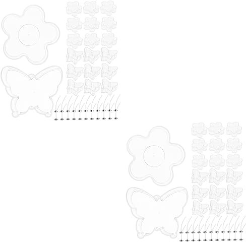 SHINEOFI 2 Sätze Kerzen PC Schale aufbewahrungsdose storage boxes transparenter Halter wiederverwendbarer Kerzenbecher Kerzendose mit Deckel Kerzenglas Herzförmig Teelicht Lagerregal Stk