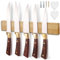 Cheerhom Magnetic Knife Strip - Bamboo Magnetic Knife Holder, 40 x 6 x 2 cm, Rustic Brown, 10 Knives Capacity