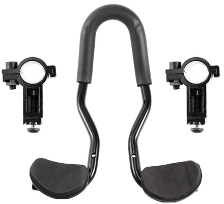 LOVIVER Manillar de Descanso para Bicicleta, Manillar TT, Manillar Auxiliar de contrarreloj, para Bicicletas de montaña y triatlón