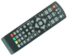 Generic Remote Control for Satcom T-210/T-310/ T-410 Smart HD SD DVB-S2 DVB-T DVB-T2 Digital SAT Receiver, black