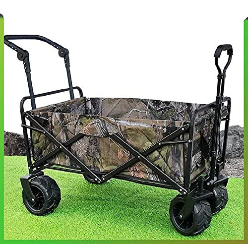 CCYENG Trolley Handwagen Klappbarer Gartenwagen Karren Strand Shopping Campingwagen Outdoor Utility Wagon Trolley