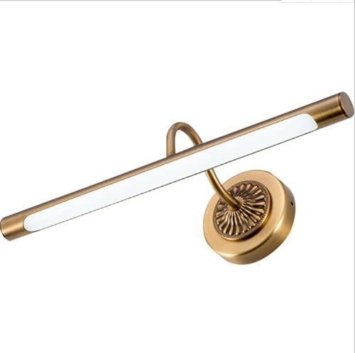 SSNCcNC Ø65.5cm, Spiegellampe LED Europäischen Badleuchte Spiegelleuchte Badezimmer Wasserdichte Vintage Badlampe Kein Flimmern Wandleuchte Schrankleuchte Schminklicht 4500K