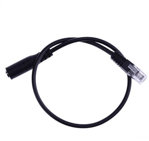 Headset Adapter For Phone - Phone Jack Adapter For Landline 3.5mm | RJ9 To 3.5mm Adapter Cable | Earphone Converter With Round Head And Interface Compatible With Telephone And Computer