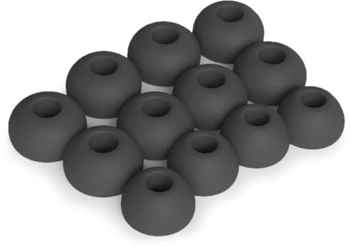 Okuli 12 x Écouteurs en Silicone Embouts d'oreilles pour JBL Endurance Race Casque Écouteurs en Noir