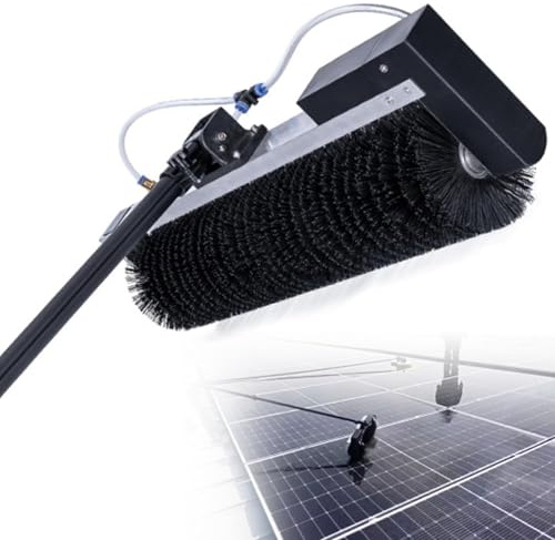 HENGCMM Waschbürste mit Teleskopstiel ausziehbar zur Reinigung von Solaranlage Terrassendach, Teleskop-Waschbürste Reinigung für Solar-Photovoltaik-Panel-Reinigungsmaschine,3.5m/11.4ft