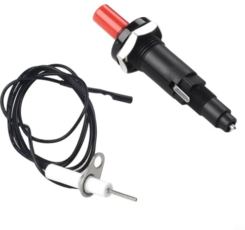 EffiFish Pulsante di accensione piezoelettrico con cavo piezoelettrico Spark Kit di accensione per barbecue a gas stufa forno cottura esterna terminale 2,3 mm