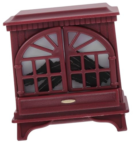 Hemobllo Mini Cheminée pour Maison de Poupée Robuste Modèle Compact Décoratif et Fonctionnel Accessoire Miniature Réaliste pour Mobilier de Maison Poupée