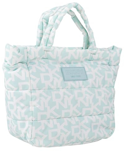 DKNY - Bolso Mano Mujer Elegante Estilo Moderno Casual Para Ocio Edición Limitada, Aguamarina