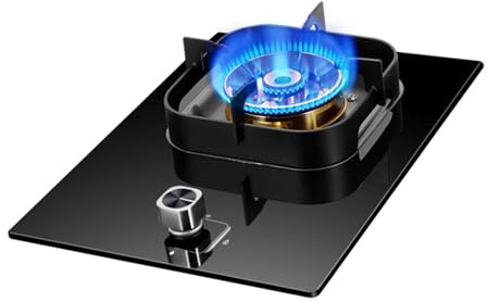 Table De Cuisson À Gaz 1 Brûleur, Cuisinière De Comptoir De Cuisine, 5,2 KW, Neuf Cavités, Feu Élevé, Cuisinière De Conversion Gaz NG/GPL(LPG)