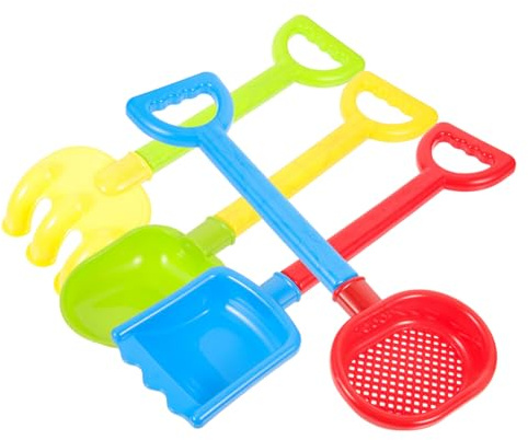 CIYODO 4pcs Beach Sand Digging Shovels Safe Material Portable Mini Tools for Sandboxes Backyard Snow Play Suitable for Boys and Outdoor Fun Random Color