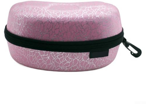 Oceanlend Étui de lunettes de soleil de ski antichoc avec coque rigide en EVA et doublure intérieure douce, design portable avec boucle pour fixation au matériel de voyage ou de ski