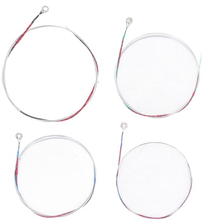 DGLDCSHUAI 4 pièces Ensemble de Cordes de Violon Ensemble de Cordes de Violon universelles en Nylon et Acier chromé de Remplacement pour étudiant et débutant