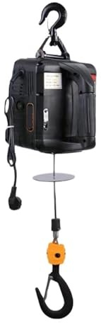 Argani elettrici Paranco elettrico portatile con piccola gru per carichi pesanti micro argano telecomandato per il sollevamento del garage domestico Verricello elettrico