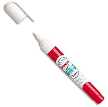 Pentel Korrekturstift mit Kunststoffspitze, Schnelltrocknend, Fassungsvermögen 7 ml