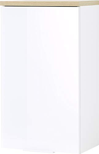 GERMANIA DIE MÖBELMACHER 2750-513 Hängeschrank, Weiß/Navarra Eiche, 39 x 69 x 27 cm
