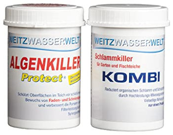 SPARSET Gartenteich für max. 5.000 Liter - Algenfreie Teiche und weniger Teichschlamm