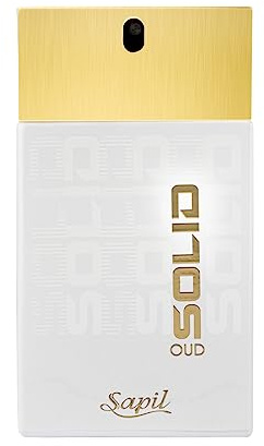Sapil Solid Oud Eau de Toilette for Men, 100ml – Bold Citrus and Spicy Fragrance with Musk and Woody Undertones for Long-Lasting Masculine Sophistication