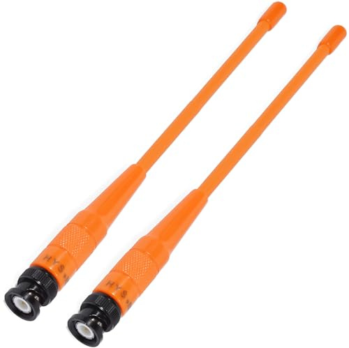 HYS 2m/70cm VHF/UHF Funkgerät Antenne, BNC-Anschluss | Kompatibel für ICOM IC-V8 V86 IC-T7H Yaesu FT-530 Uniden Walkie Talkie(1)