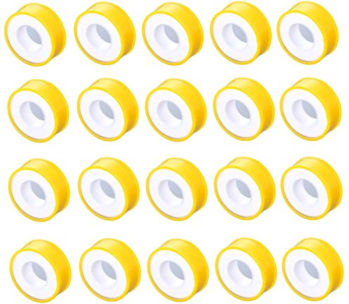 SHULLIN 6 rotoli da 16 mm x 12 m in PTFE, nastro sigillante in teflon, guarnizione in PTFE, nastro sigillante in PTFE, nastro sigillante impermeabile per idraulici