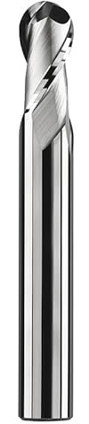 easyhaha Fraise à Bout sphérique Coupe HRC50 2 cannelures Fraise à Bout Aluminium Bois cuivre for l'usinage de Faces métalliques et de Fentes (Size : 1pcs, Color : R4X8DX100L-2T)