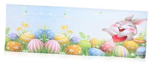 ORFOFE Ostern Thema Muster Volant Kurze Verdunkelungsvorhänge Für Küche Fenster
