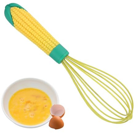 Frusta da cucina per cucinare, frusta a palloncino in silicone resistente al calore, frusta per uova da cucina, frusta con manico, per pentole antiaderenti, sicure e antigraffio, da cucina